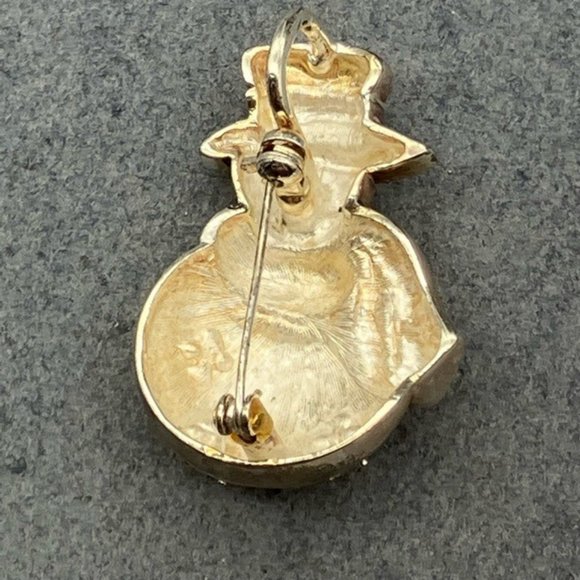 Christmas Pin Brooch Pendant Snowman Silver Snowflake Red Green Scarf Blue Hat - Picture 3 of 6